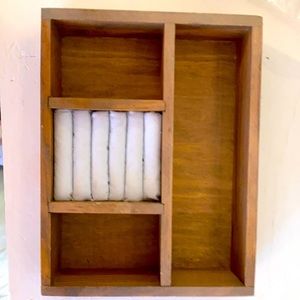Rustic wood jewelry organizer